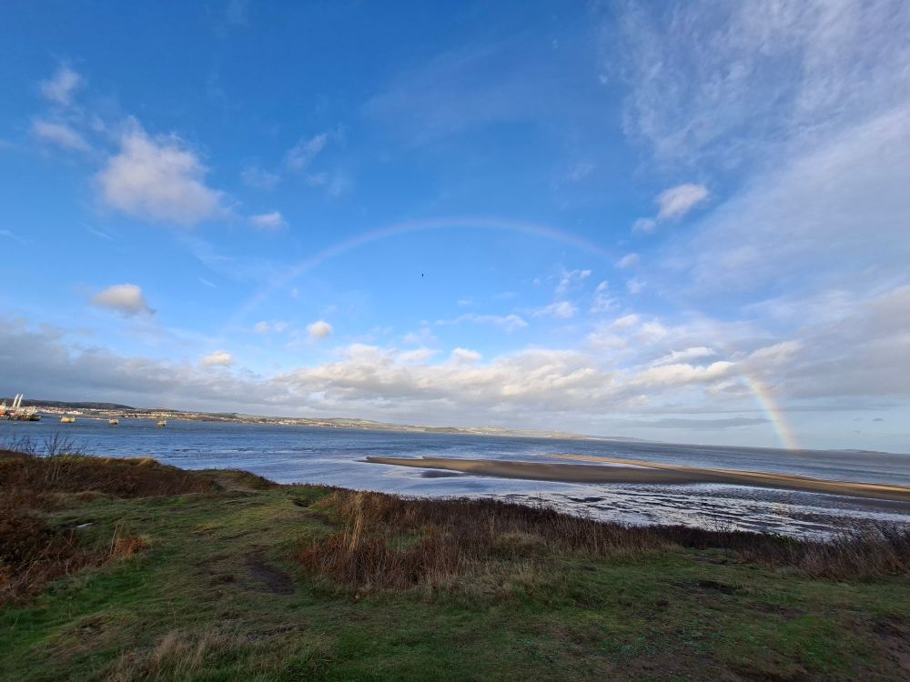 A faint Rainbow over The Forth Estuary 