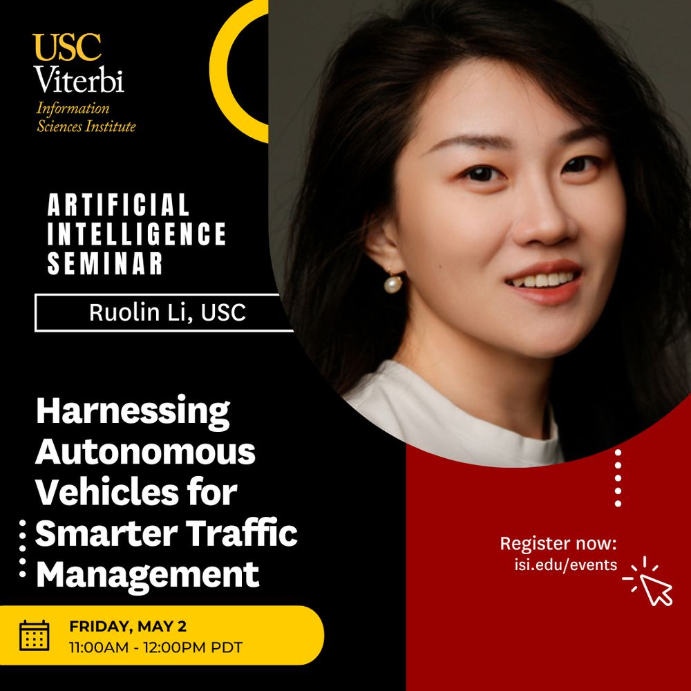 Announcement for AI seminar on May 2 featuring Ruolin Li