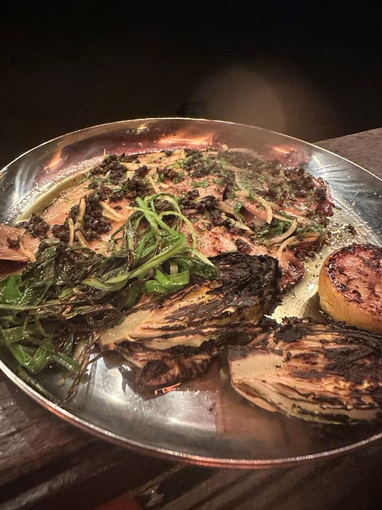 Half a kilo of turbot flame grilled on the bone, dressed with lemon and caper butter and fucking worth it