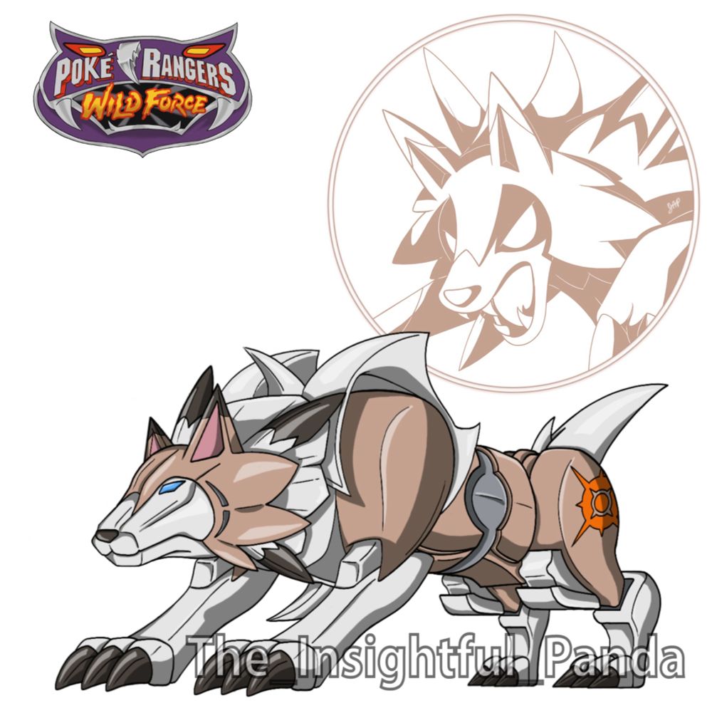 The purified wolf Zord, which was once designed to look like Lycanroc (Midnight), now resembles its Midday form. 