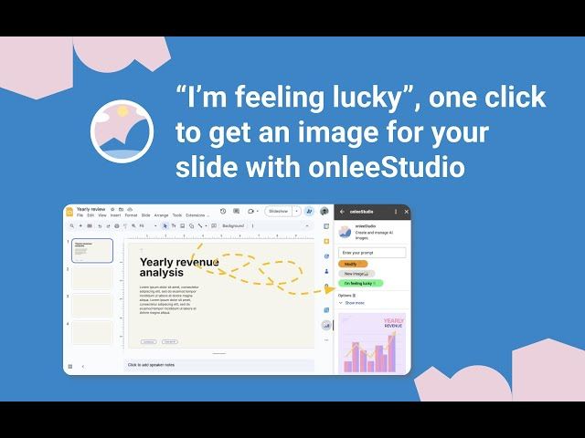 Discover "I'm feeling lucky" in onleeStudio for Google Slides™