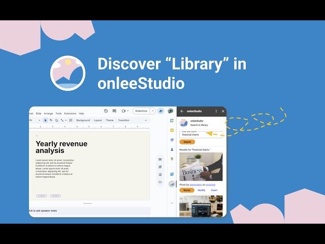 Discover "Library" in onleeStudio