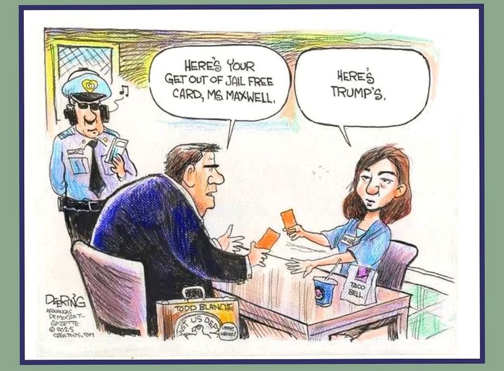 HERE'S YOUR GET OUT OF JAIL FREE CARD, MS. MAXWELL, Nh DERING PEMOCIAT- GAZETTE @ 802.5 CREATERS.COM TODD