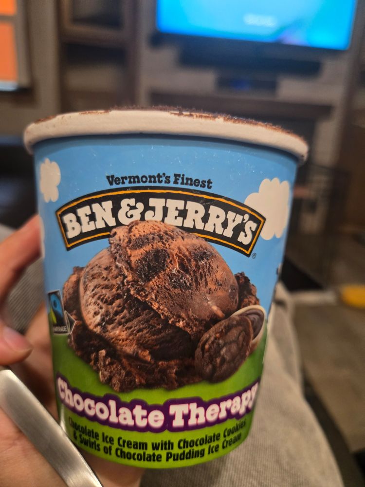 Ben and Jerry's chocolate therapy ice cream