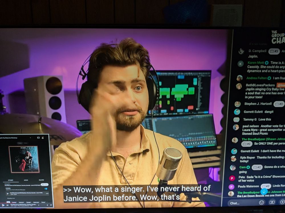 Isaac Brown says, Wow, what a singer. I've never heard of Janice Joplin before." 