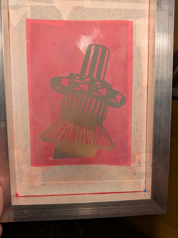 Design from the back where the ink goes 