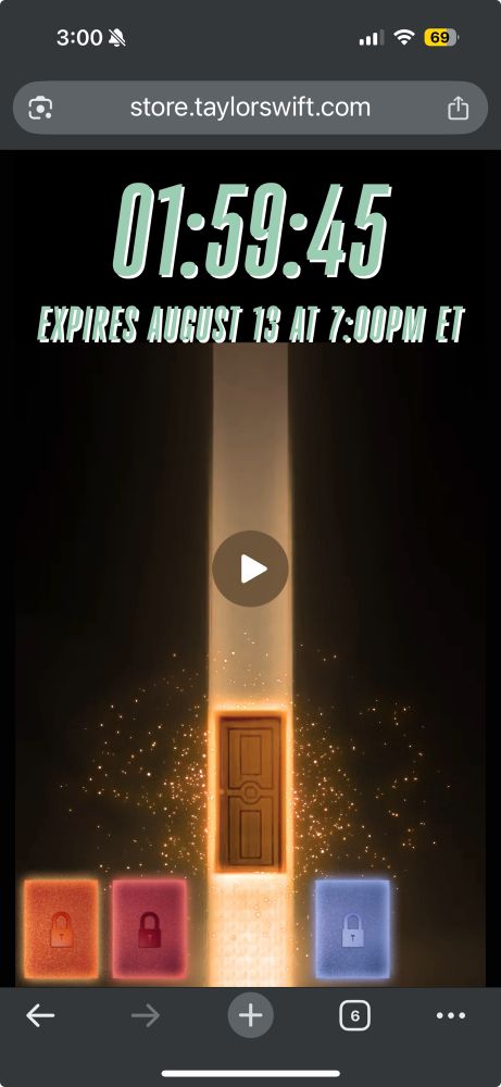 Three locked vaults? doors? With the eras tour door LOOMING on top~