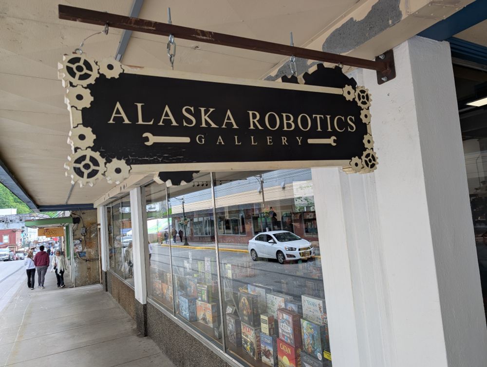 Alaska Robotics Gallery sign.