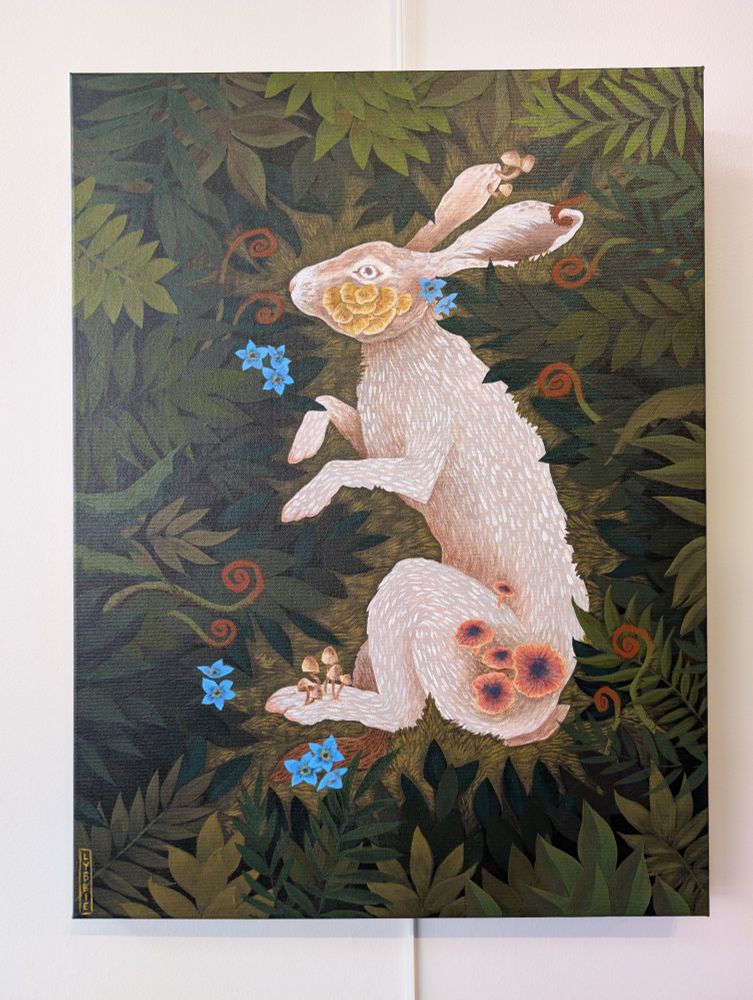 Rabbit painting.