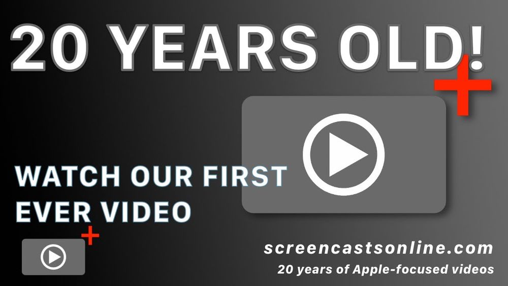 ScreenCastsONLINE - The FIRST-EVER Video - 20 YEARS ON!