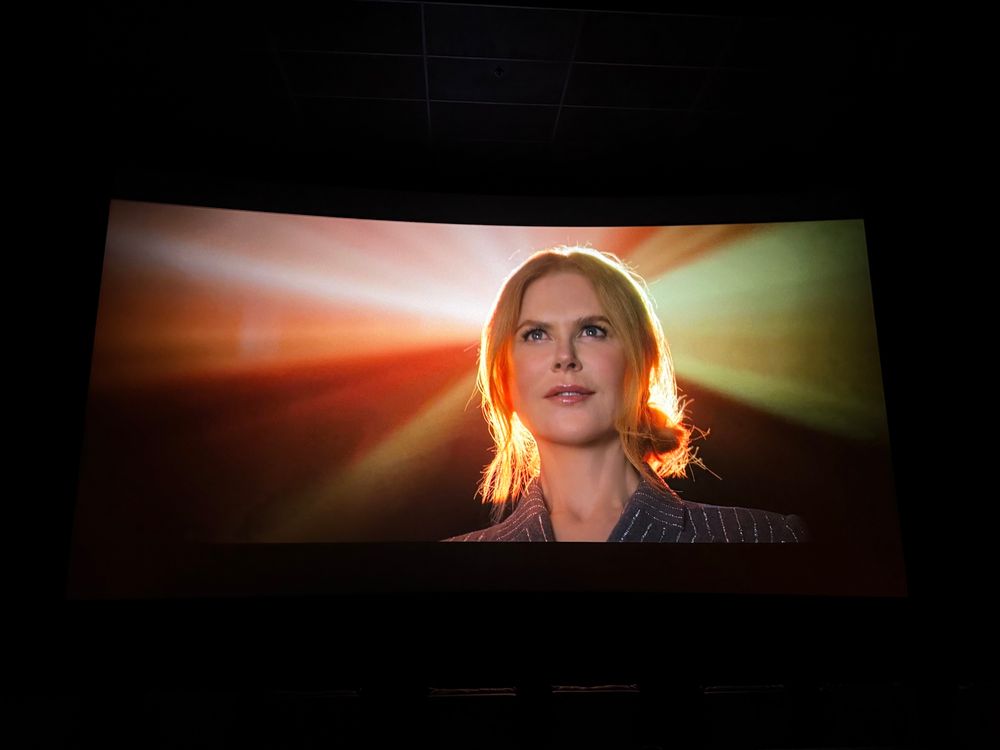 Nicole Kidman watching a movie at AMC