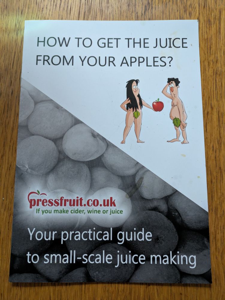 Pamphlet entitled "how to get the juice from your apples?"