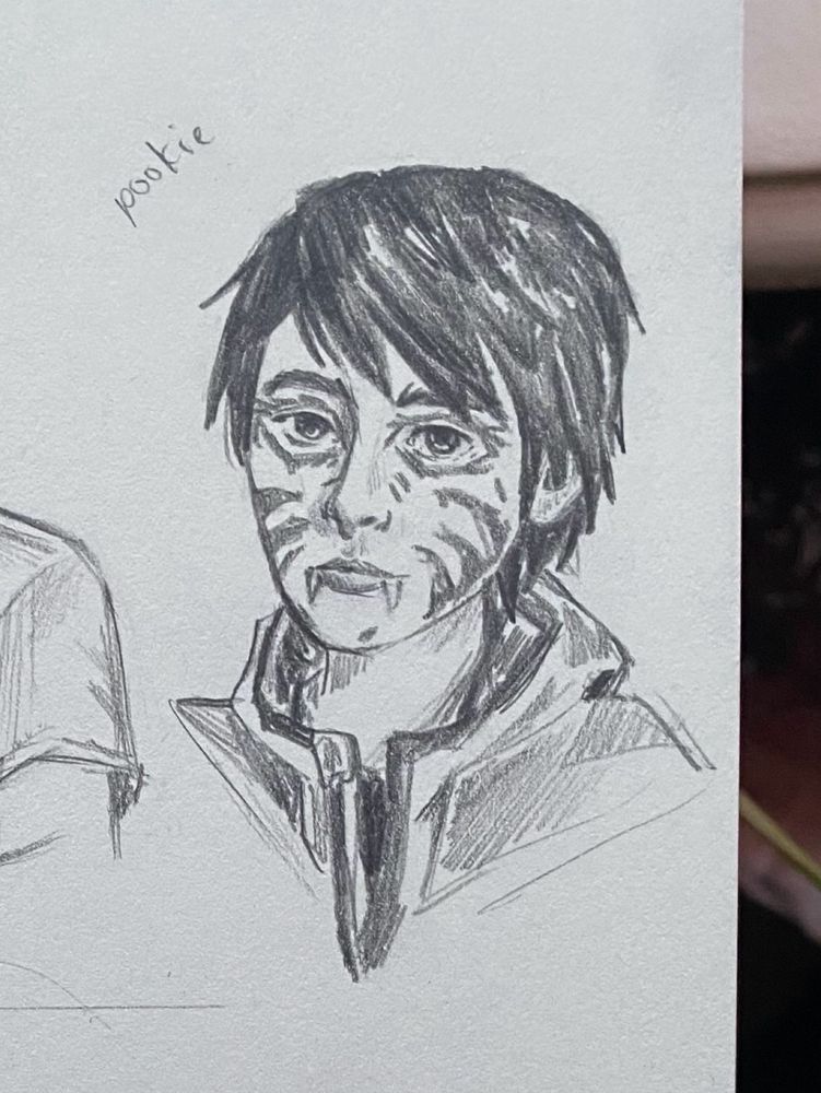 Pencil sketch of Daniel Diaz from Life is Strange 2