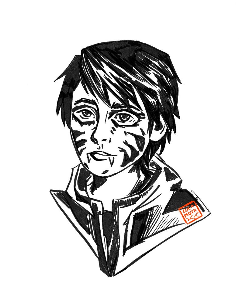 Lineart of Daniel Diaz from Life is Strange 2, done digitally 
