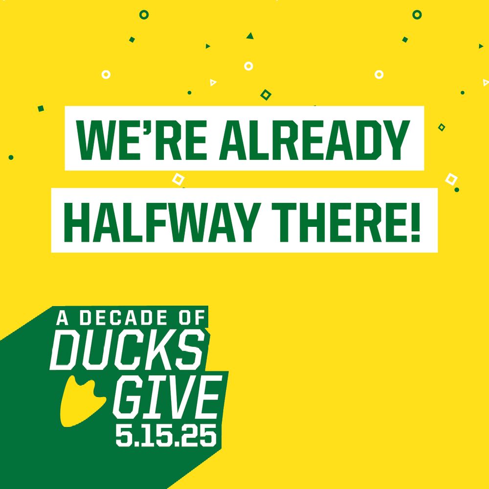 A graphic that reads "we're already halfway there"