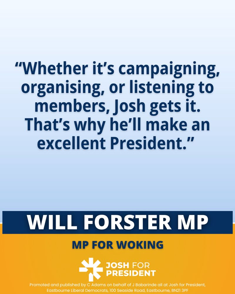 Whether it’s campaigning, organising, or listening to members, Josh gets it. That’s why he'll make an excellent President.
