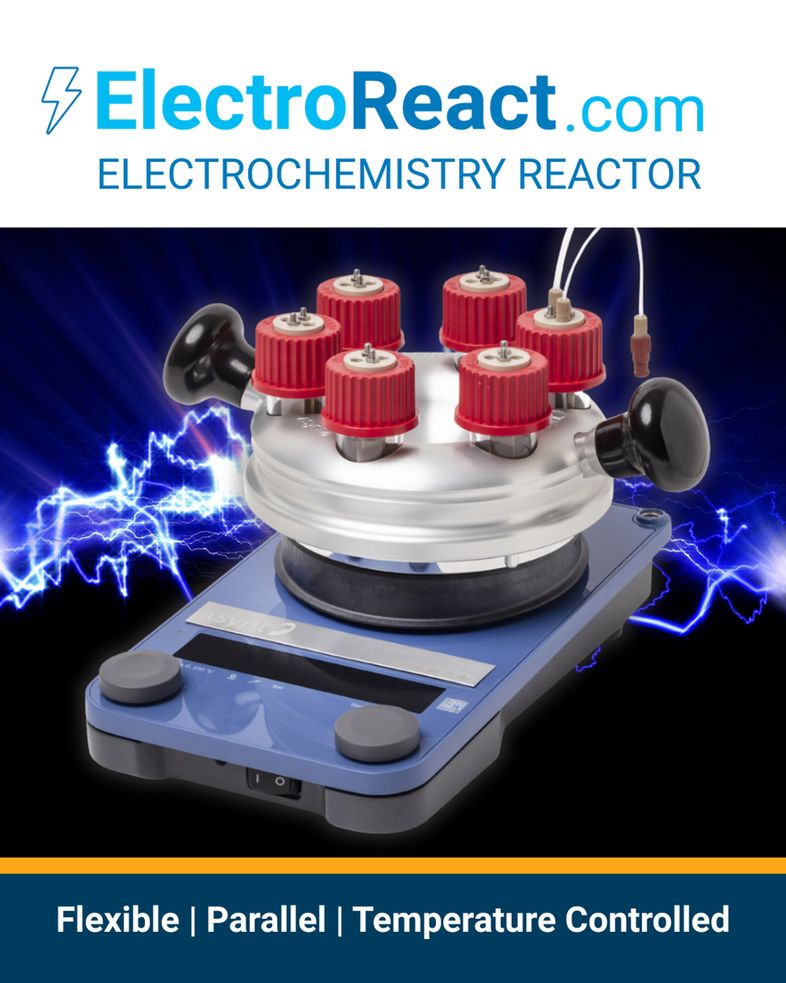 Asynt's ElectroReact is a flexible, parallel electrosynthesis tool developed with the University of Leeds. 