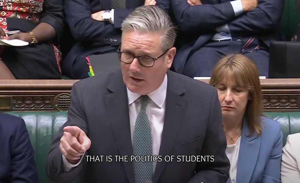 Keir Starmer at PMQs