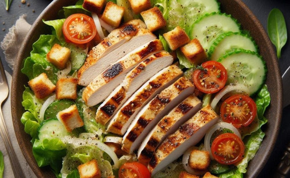 Grilled Chicken Caesar Salad with Gluten-Free Croutons: A Delicious, Nutritious, and Easy Recipe