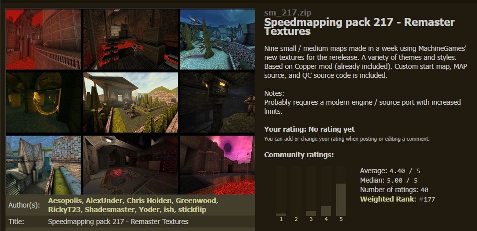 screenshot of Speedmapping pack 217 - Remaster Textures