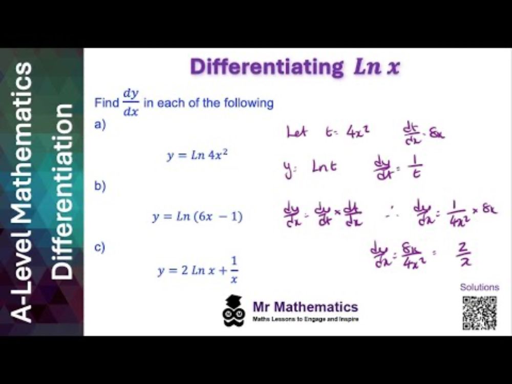 Differentiating Exponentials and Logs | A-Level Pure Mathematics | Mr Mathematics