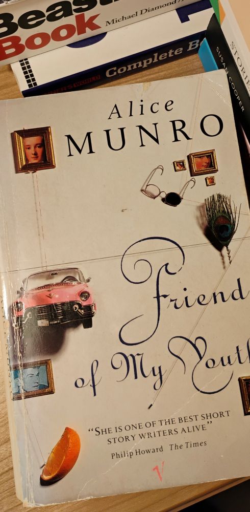 The cover of a 1990s UK edition of Alice Munro's Friend of my Youth.