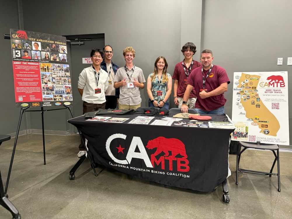 camtb ambassadors at outride summit booth