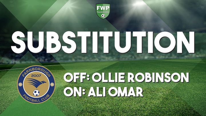 SUB: Ali Omar replaced Ollie Robinson (60')