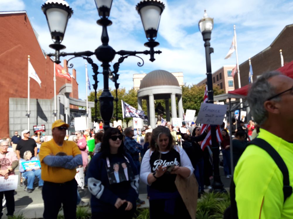 Across the street from the NJ State Capitol building. 