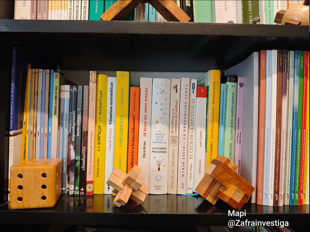 Libros y revistas de matemáticas de mi biblioteca