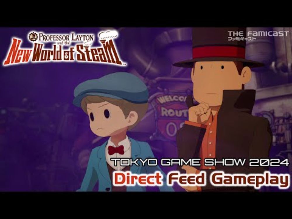 Professor Layton and the New World of Steam | TGS 2024 Switch Gameplay