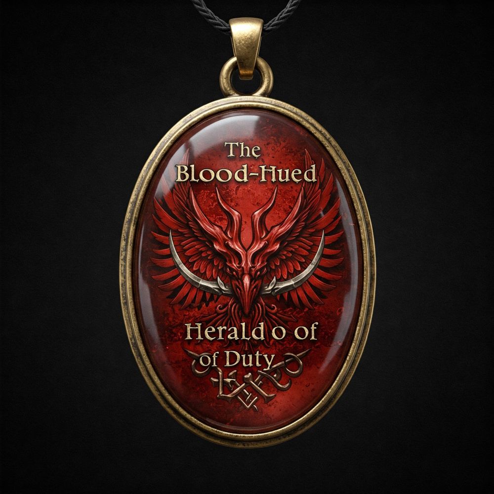 here is an epithet about an epaulet on an amulet