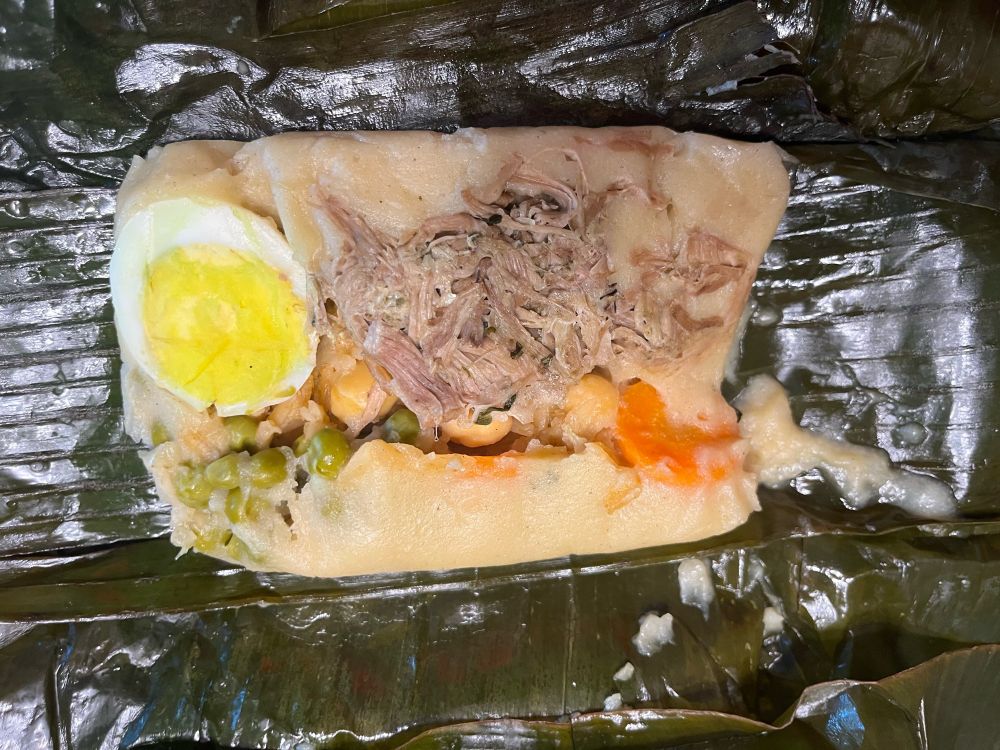 Costa Rican tamal. Tamal tico