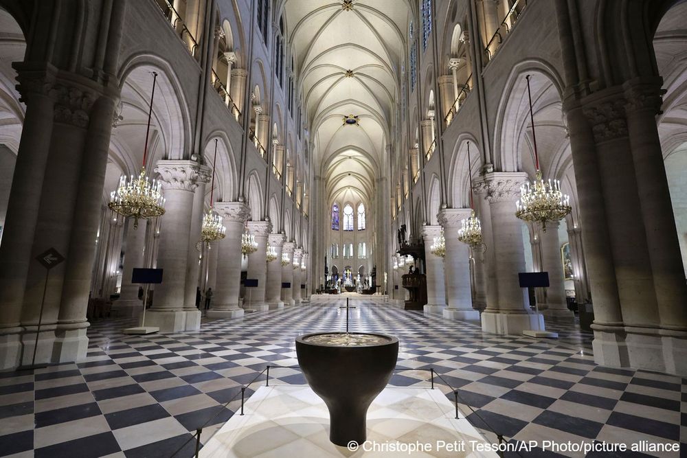 Photo du choeur de Notre-Dame de Paris en novembre 2024