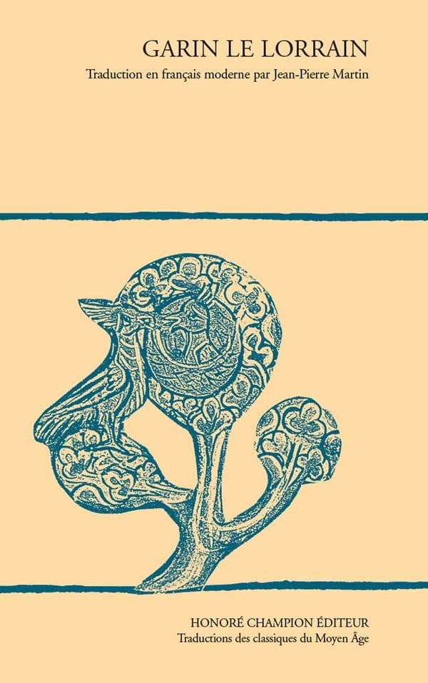 Couverture du livre Garin le Lorrain chez Honoré Champion
