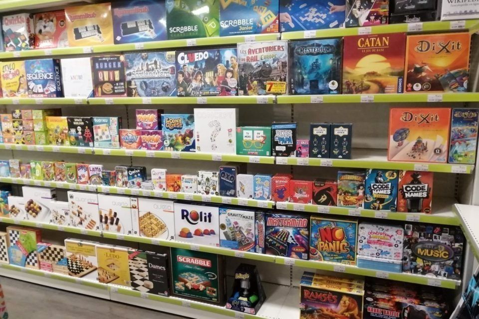 Rayonnage de jeux de société