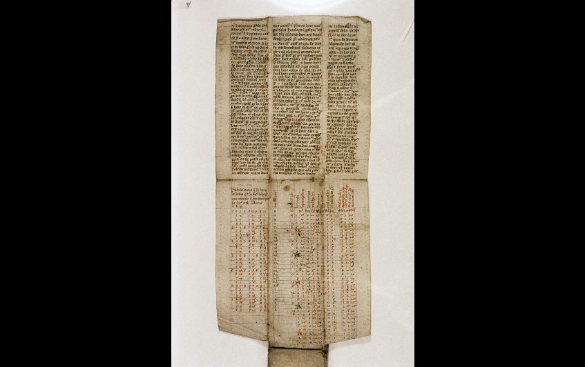 Almanach de poche déplié