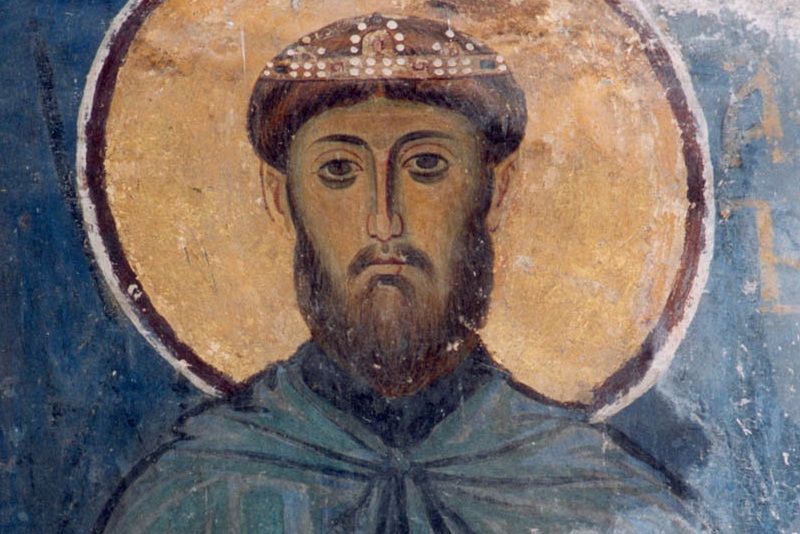 St Barlaam sur une icône russe