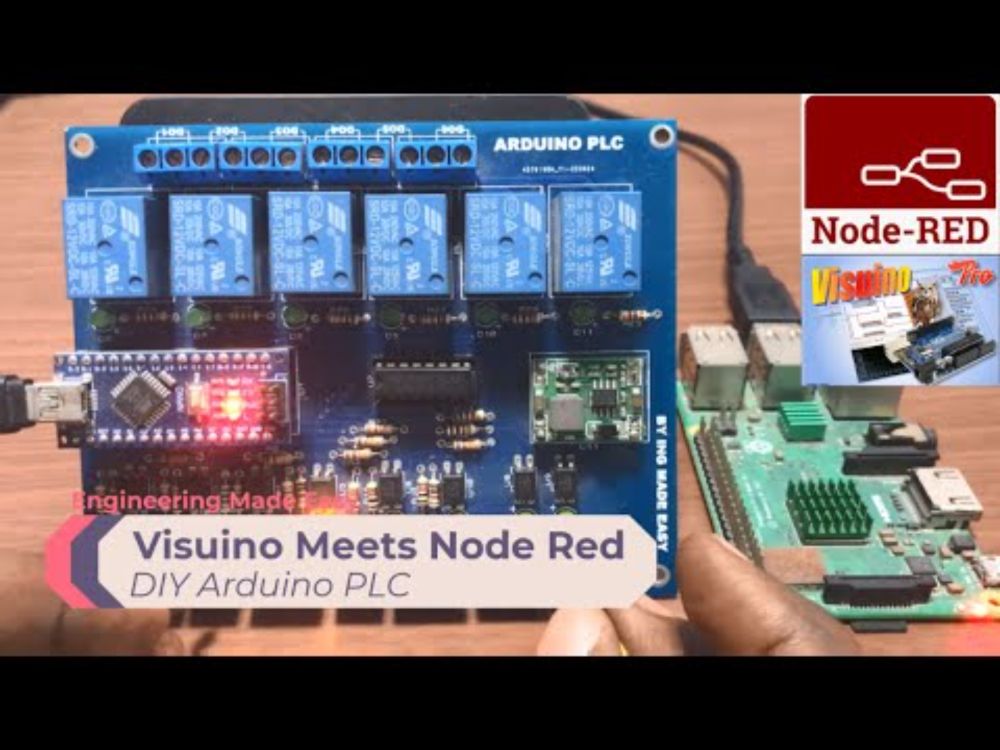 Arduino PLC - Visuino Meets Node Red via Modbus