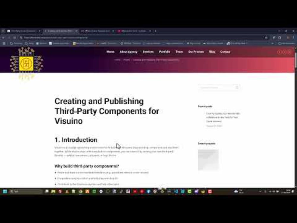 Create Visuino Third Party Component