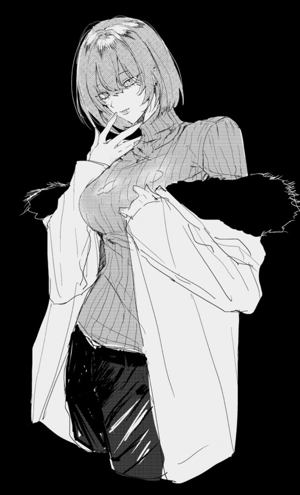 不會上色只能一直發黑白