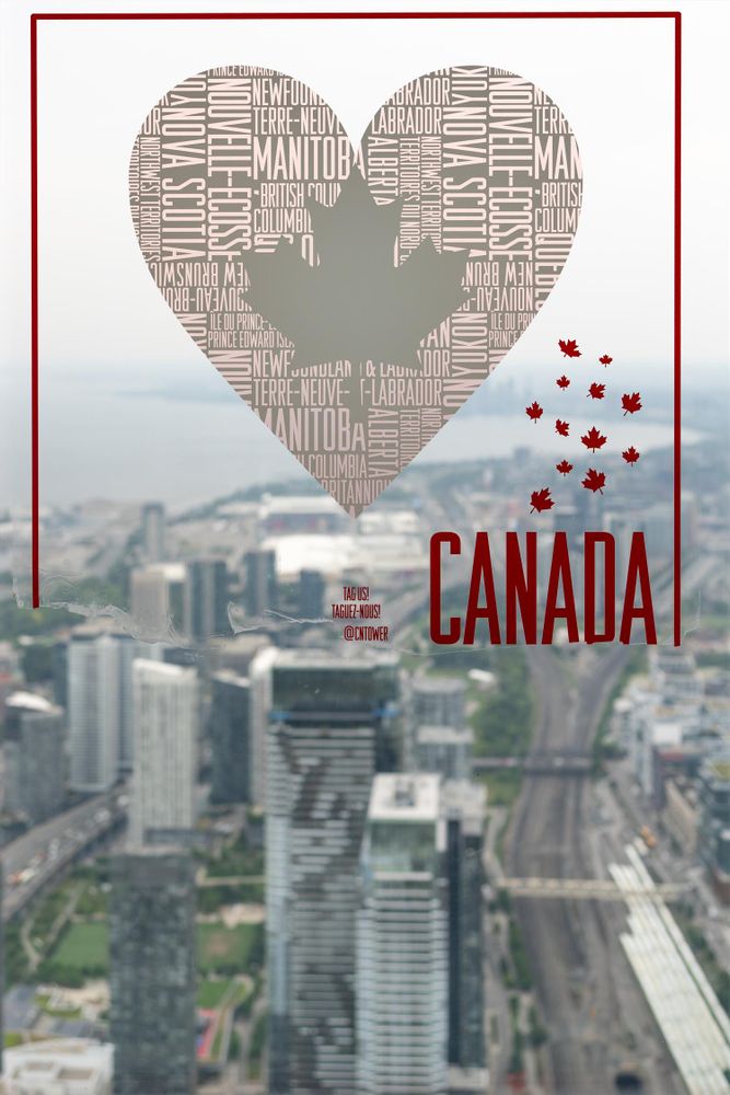 A photograph of a window in Toronto’s CN Tower. 