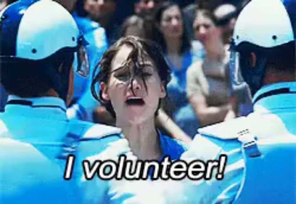 I Volunteer! GIF