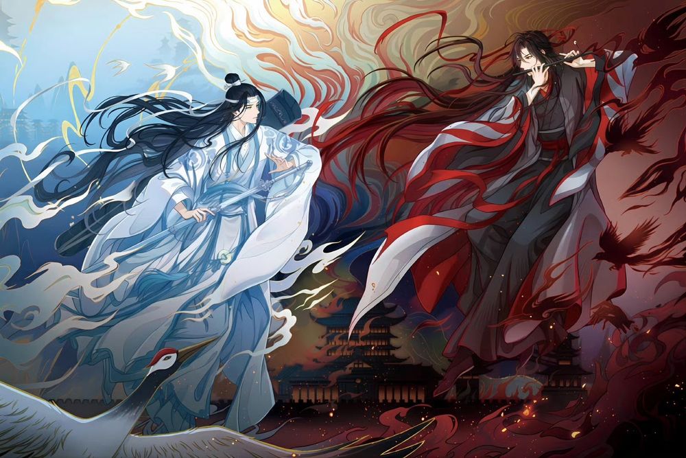 WangXian illustration, mdzs donghua x upcoming 7th anniversary in Chongqing: pop-up shop