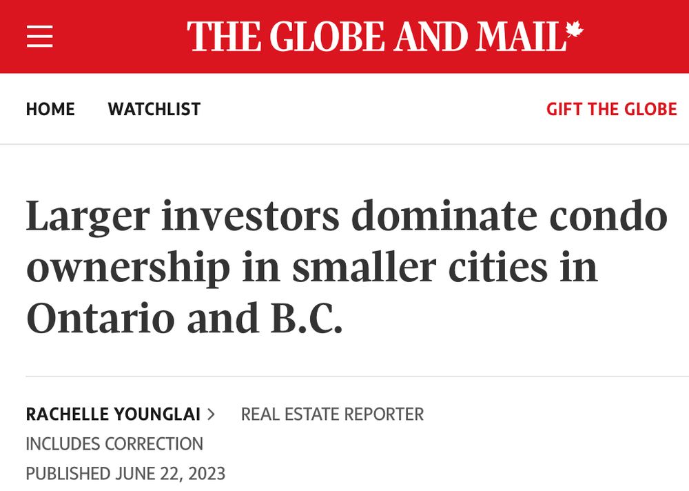 Headline from a very misleading G&M article.