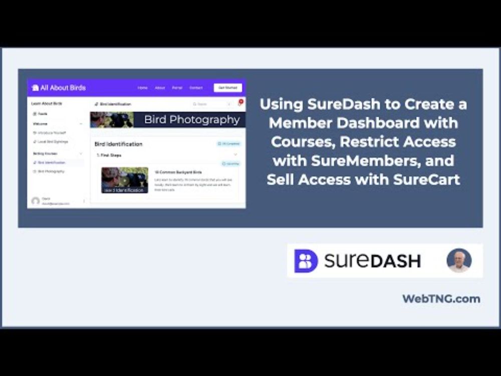Creating a Member Dashboard with SureDash, SureMembers, and SureCart