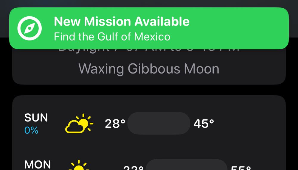 New Mission Available
Find the Gulf of Mexico