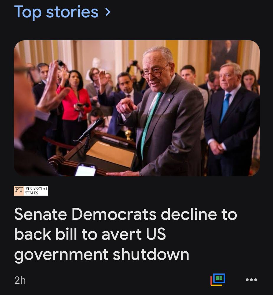 Senate Democrats decline to back bill to avert US government shutdown