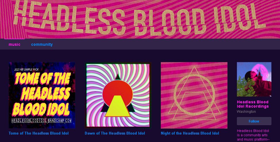 https://headlessbloodidol.bandcamp.com hit that follow button for venue updates