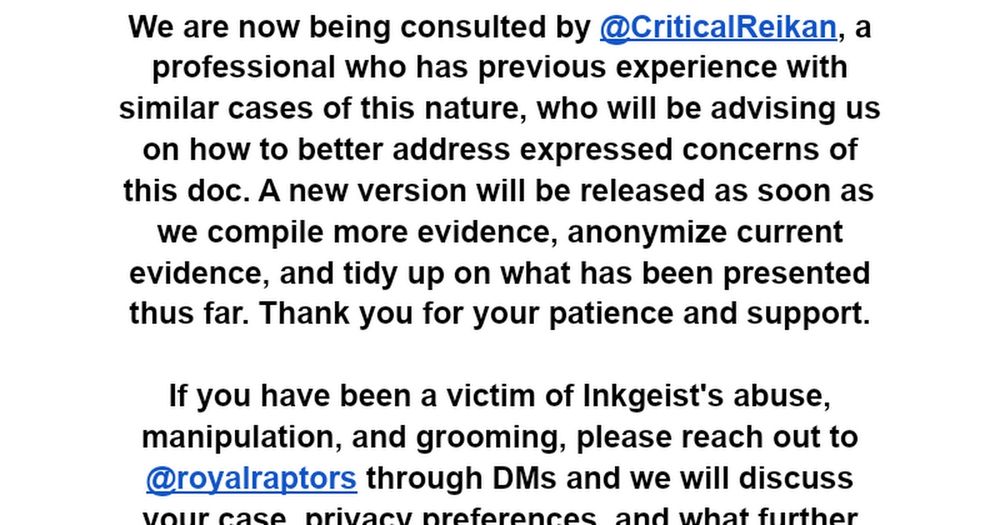 A Warning of the user Inkgay/InkgeistTv/Tecsabi